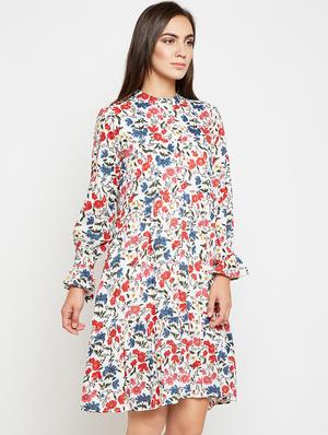 Floral a line dress - 16269717 - Standard Image - 2