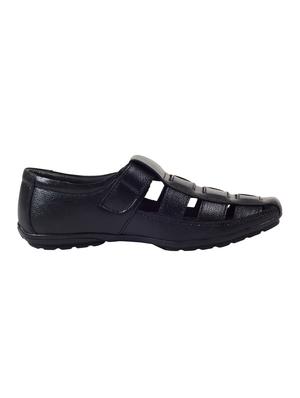 black leather back strap sandals - 16269817 - Standard Image - 2