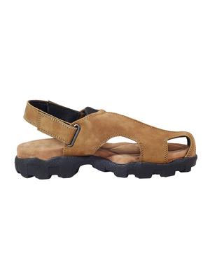 tan leather back strap sandals - 16269824 - Standard Image - 2