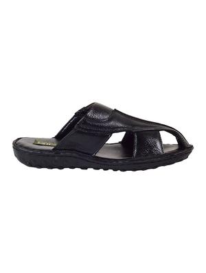 black leather slip on sandals - 16269829 - Standard Image - 2