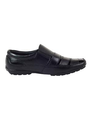 black leather slip on sandals - 16269830 - Standard Image - 2