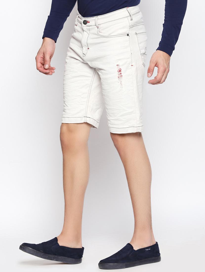white denim shorts - 16269940 - Zoom Image - 2