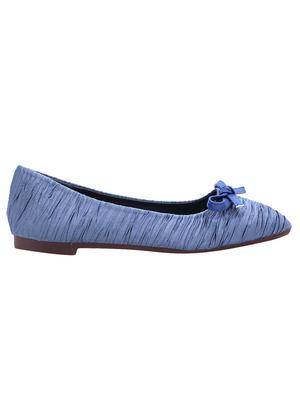 blue slip on ballerinas - 16270156 - Standard Image - 2