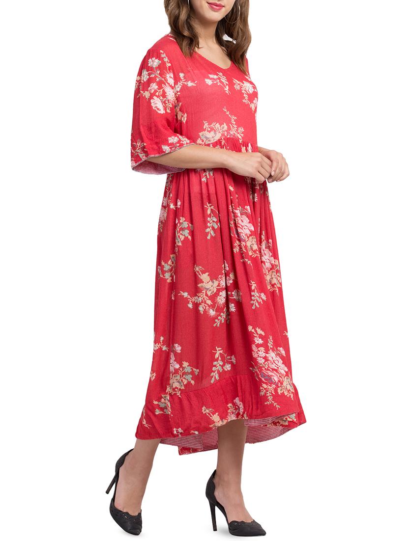 pocket detail floral dress - 16270495 - Zoom Image - 2