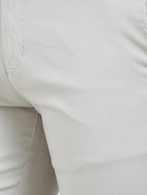 grey flat front casual trouser - 16270645 - Standard Image - 5