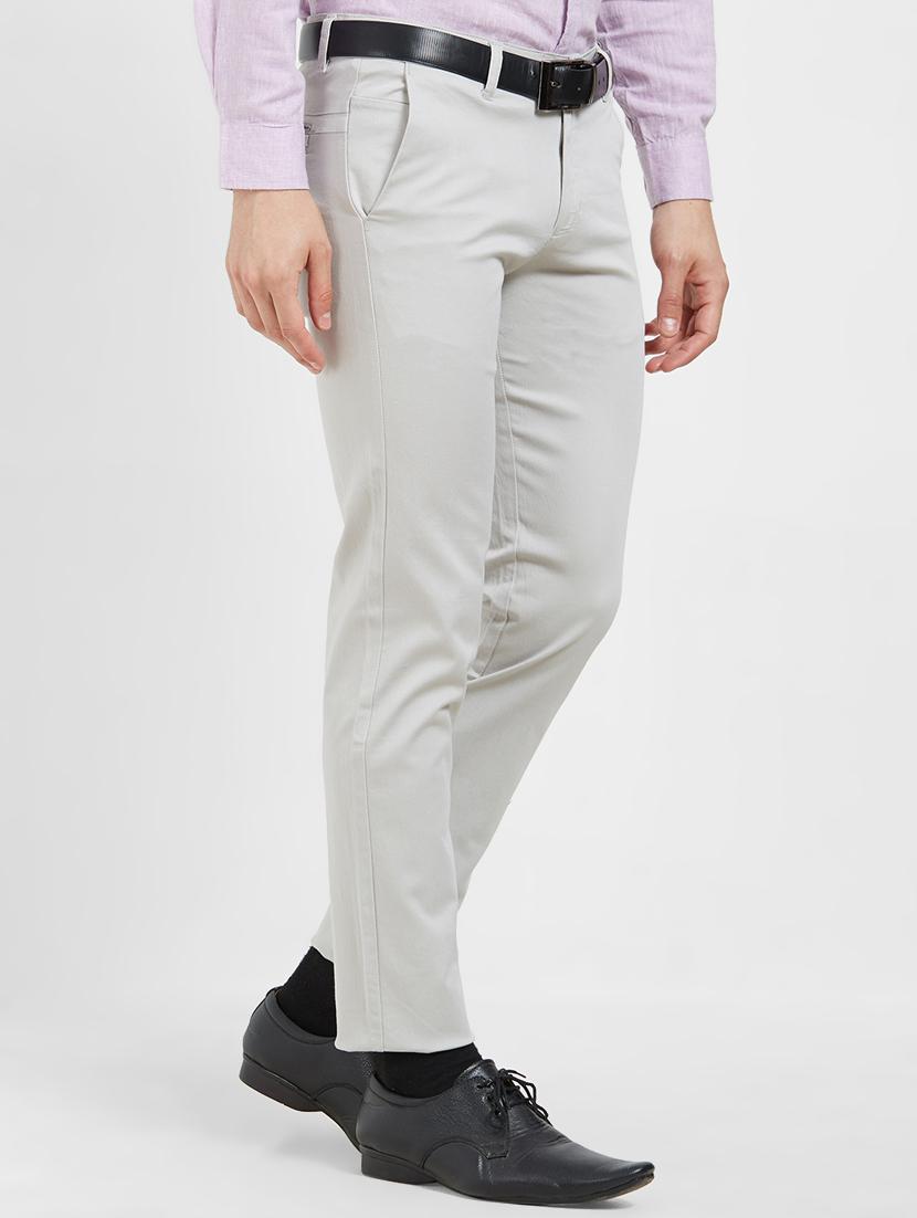 grey flat front casual trouser - 16270645 - Zoom Image - 2