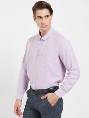 purple solid formal shirt - 16270693 - Standard Image - 2