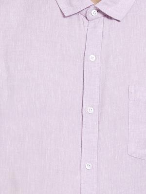 purple solid formal shirt - 16270693 - Standard Image - 5