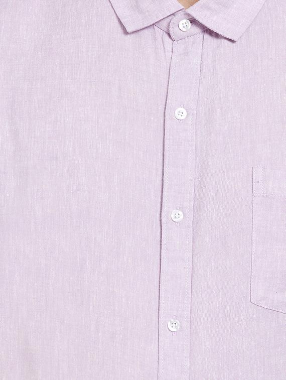 purple solid formal shirt - 16270693 - Zoom Image - 5