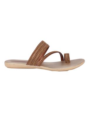 copper one toe sandals - 16270992 - Standard Image - 2
