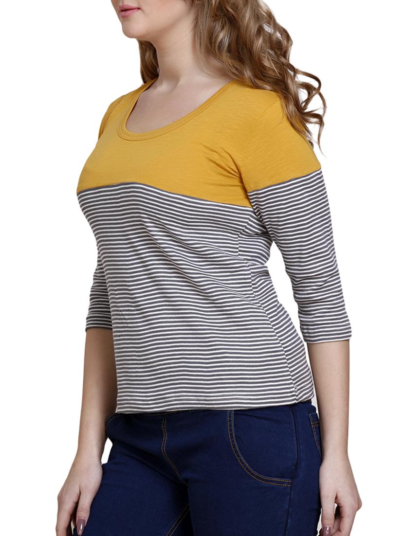 Color block stripe tee - 16271158 - Zoom Image - 2