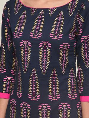 printed straight kurta - 16271584 - Standard Image - 5