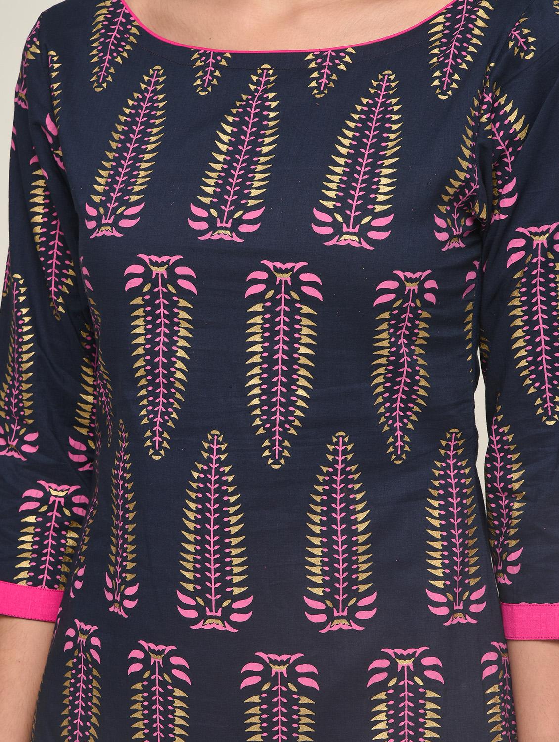 printed straight kurta - 16271584 - Zoom Image - 5