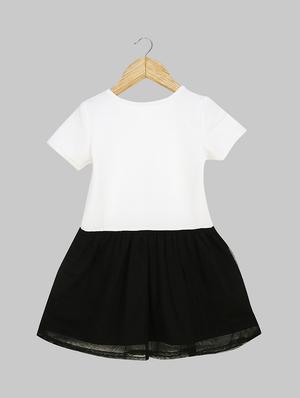 white cotton blend frock - 16271712 - Standard Image - 2