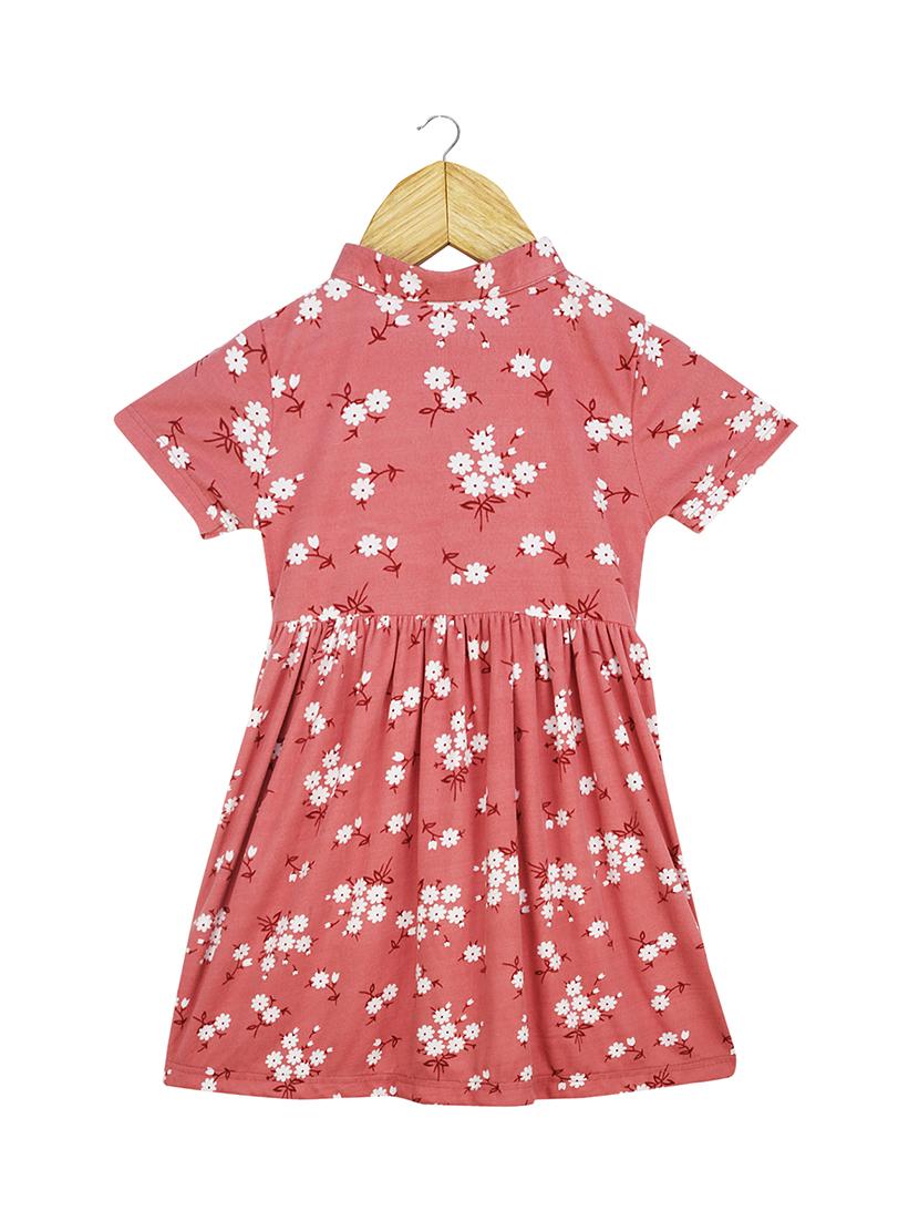 pink cotton blend frock - 16271726 - Zoom Image - 2