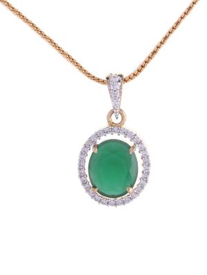 green brass pendants and earring - 16272107 - Standard Image - 2