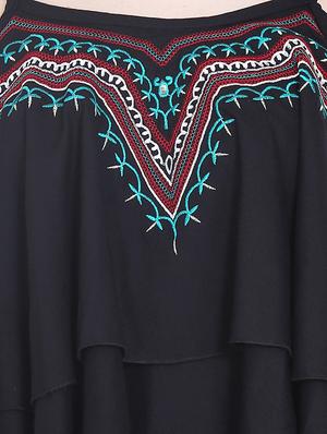 Embroidered layered crop top - 16272224 - Standard Image - 5