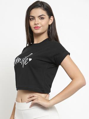 Quirky text crop top - 16272293 - Standard Image - 2