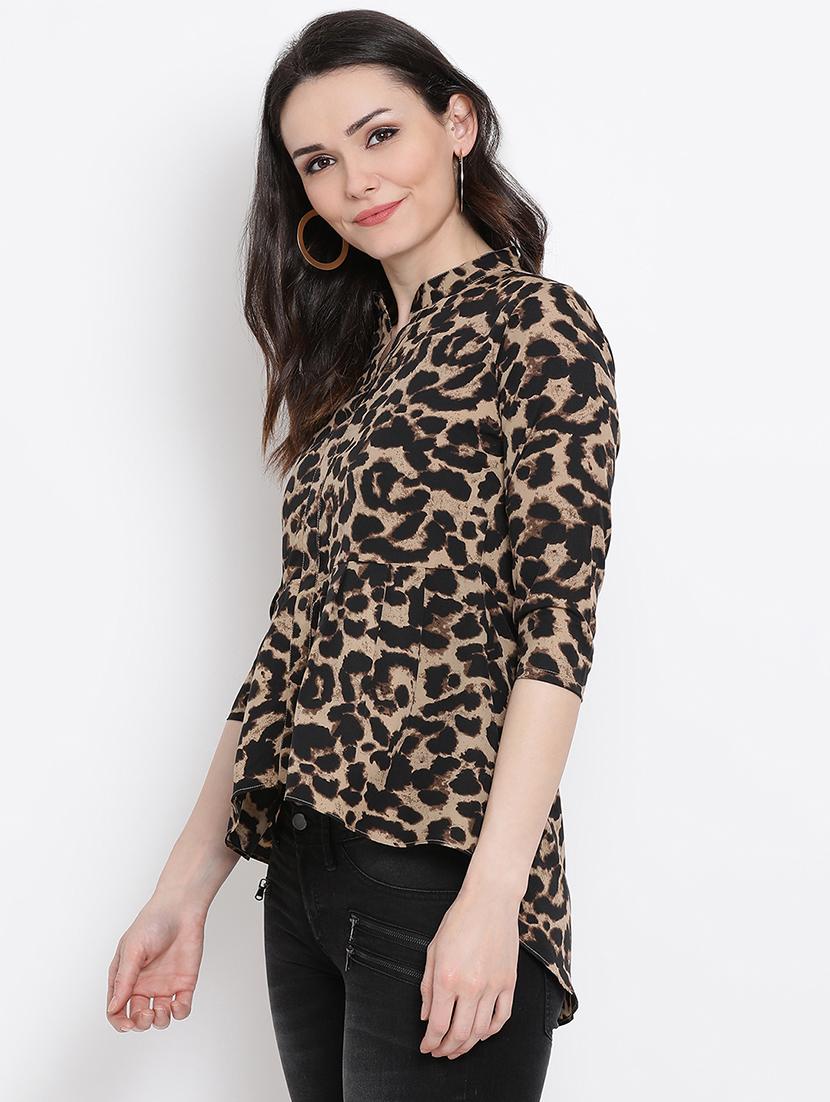 Animal prints asymmetric top - 16272439 - Zoom Image - 2