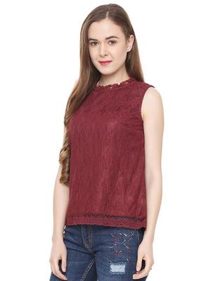 sleeveless lace top - 16272517 - Standard Image - 2