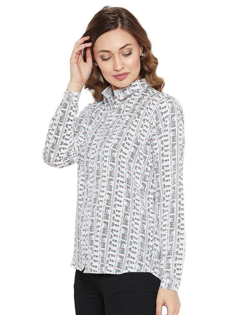 quirky prints long sleeved shirt - 16272682 - Zoom Image - 2
