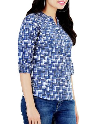 Checkered straight kurti - 16272697 - Standard Image - 2