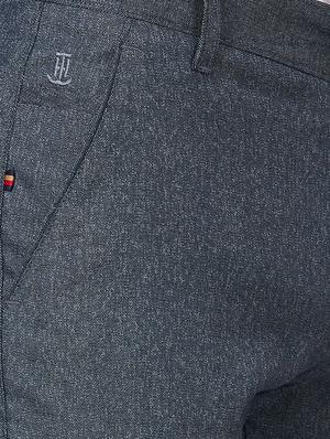 blue solid chinos - 16273053 - Standard Image - 5