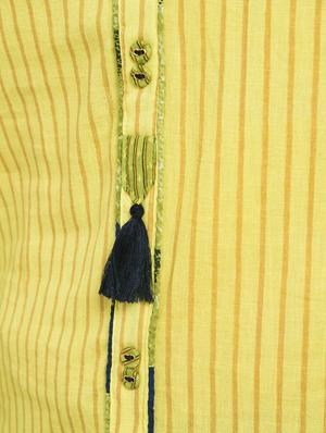 striped printed straight kurta - 16273662 - Standard Image - 5
