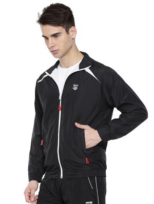 black polyester casual jacket - 16273756 - Standard Image - 2