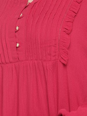 ruffle detail pin tucked top - 16274326 - Standard Image - 5