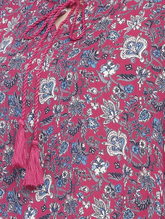 tie up neck a-line tunic - 16274327 - Zoom Image - 5