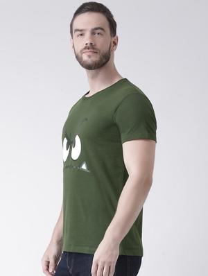 green chest print t-shirt - 16274416 - Standard Image - 2