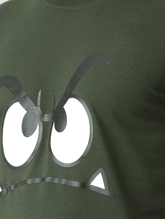 green chest print t-shirt - 16274416 - Zoom Image - 5