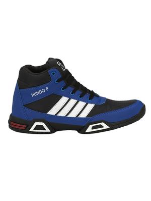 blue leatherette lace up sport shoes - 16274473 - Standard Image - 2
