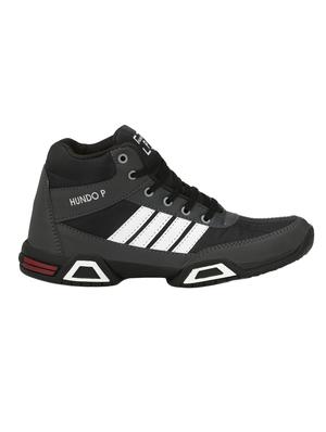 grey leatherette lace up sport shoes - 16274474 - Standard Image - 2