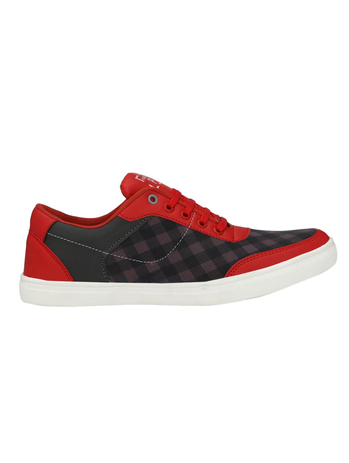 red canvas lace up sneakers - 16274495 - Zoom Image - 2
