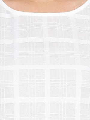 flutter sleeved self checks crop top - 16274841 - Standard Image - 5
