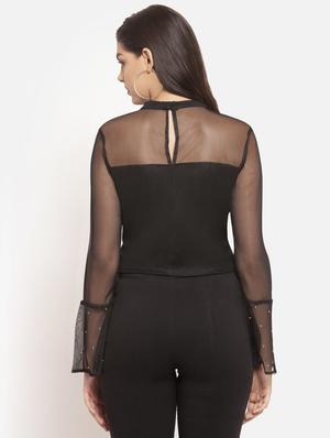 key hole embellished crop top - 16274979 - Standard Image - 2