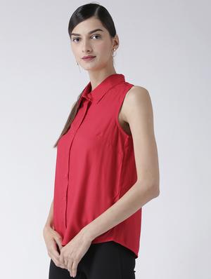 button up sleeveless shirt - 16275182 - Standard Image - 2