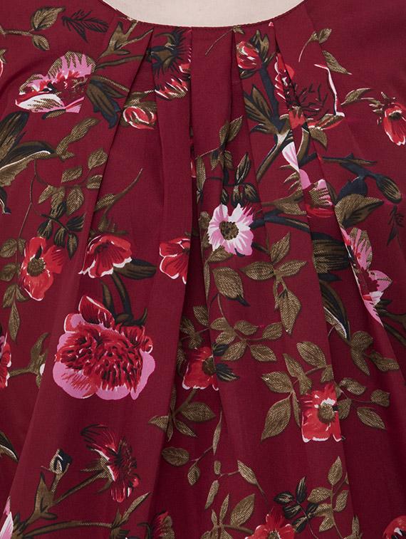 pleat detail foral regular top - 16275239 - Zoom Image - 5