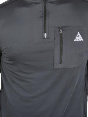 grey polyester thumb hole tshirt - 16275898 - Standard Image - 5