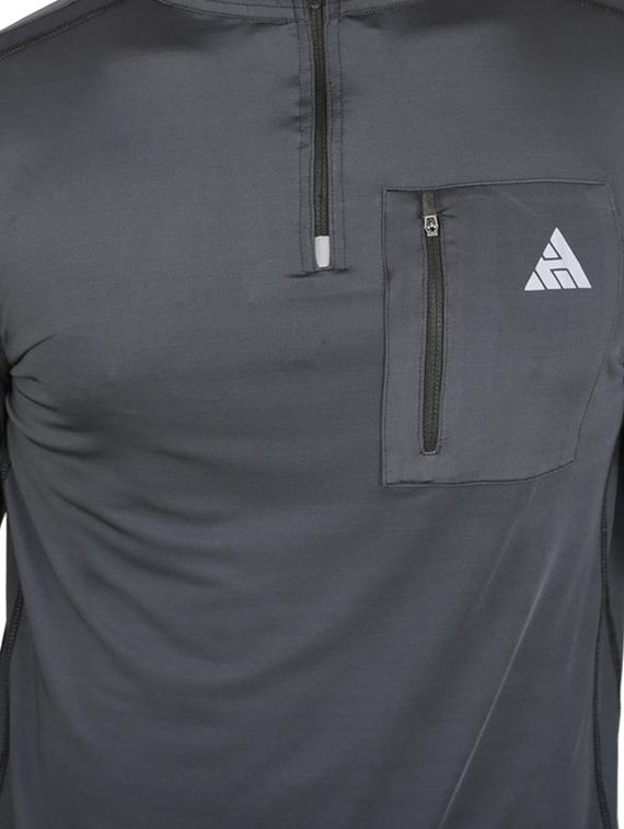 grey polyester thumb hole tshirt - 16275898 - Zoom Image - 5