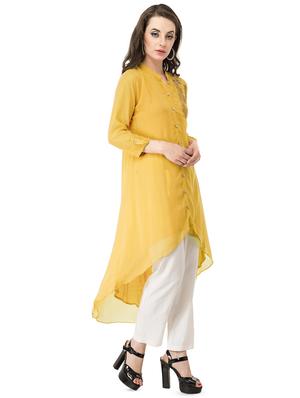 embellished high-low kurta - 16279393 - Standard Image - 2