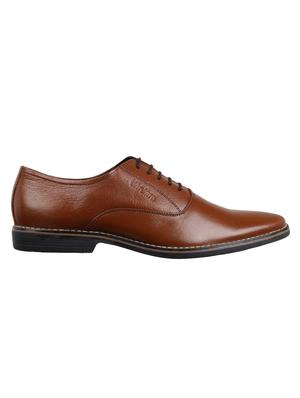 brown leather lace-up oxfords - 16281164 - Standard Image - 2