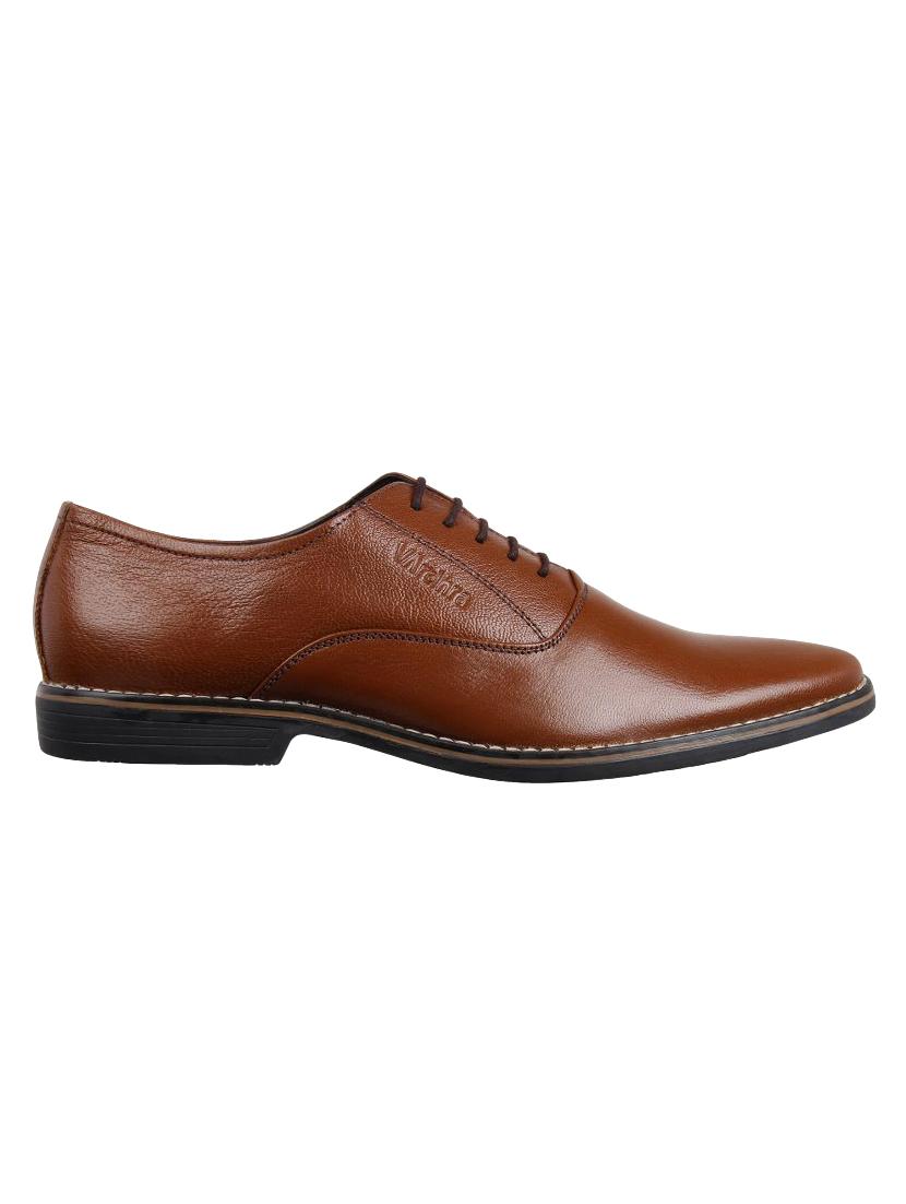 brown leather lace-up oxfords - 16281164 - Zoom Image - 2