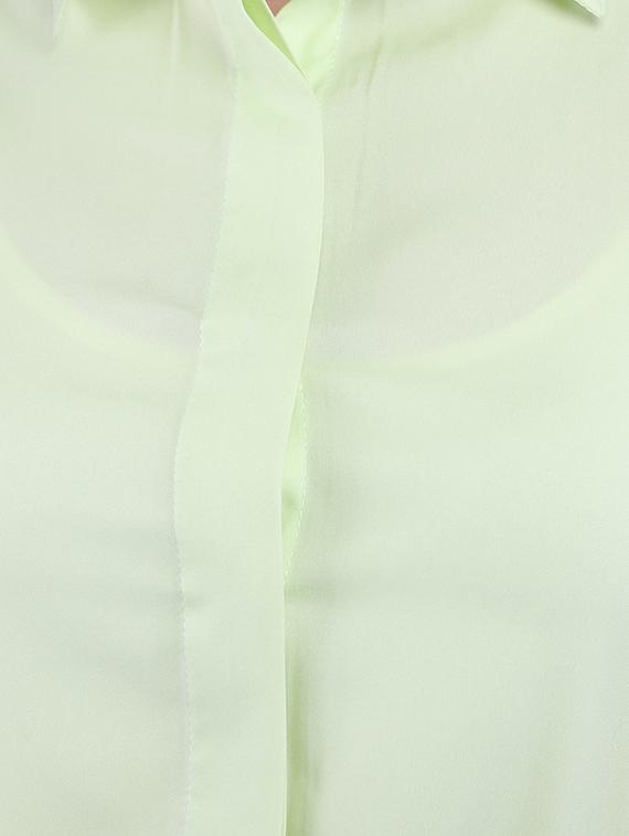 concealed placket puff sleeve shirt - 16282190 - Zoom Image - 5