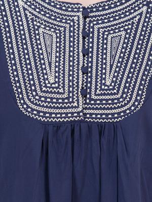 gather detail embroidered top - 16282550 - Standard Image - 5