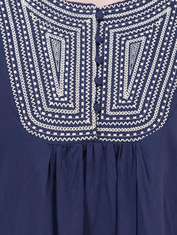 gather detail embroidered top - 16282550 - Zoom Image - 5