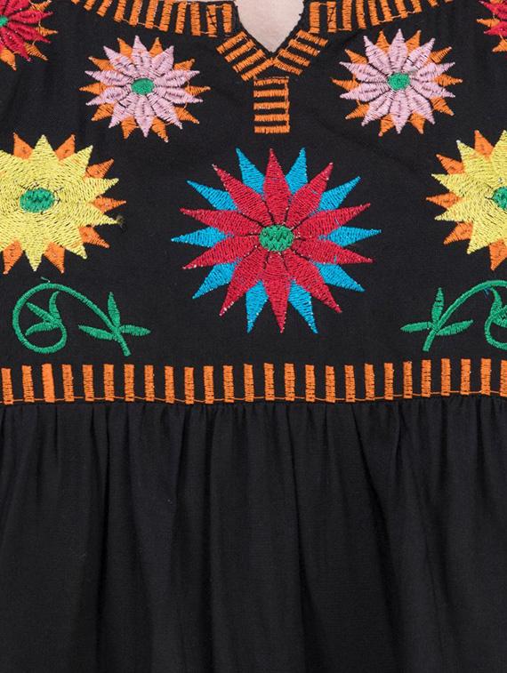 long sleeved embroidered top - 16282552 - Zoom Image - 5
