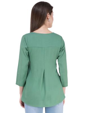 gather detail embroidered top - 16282553 - Standard Image - 2
